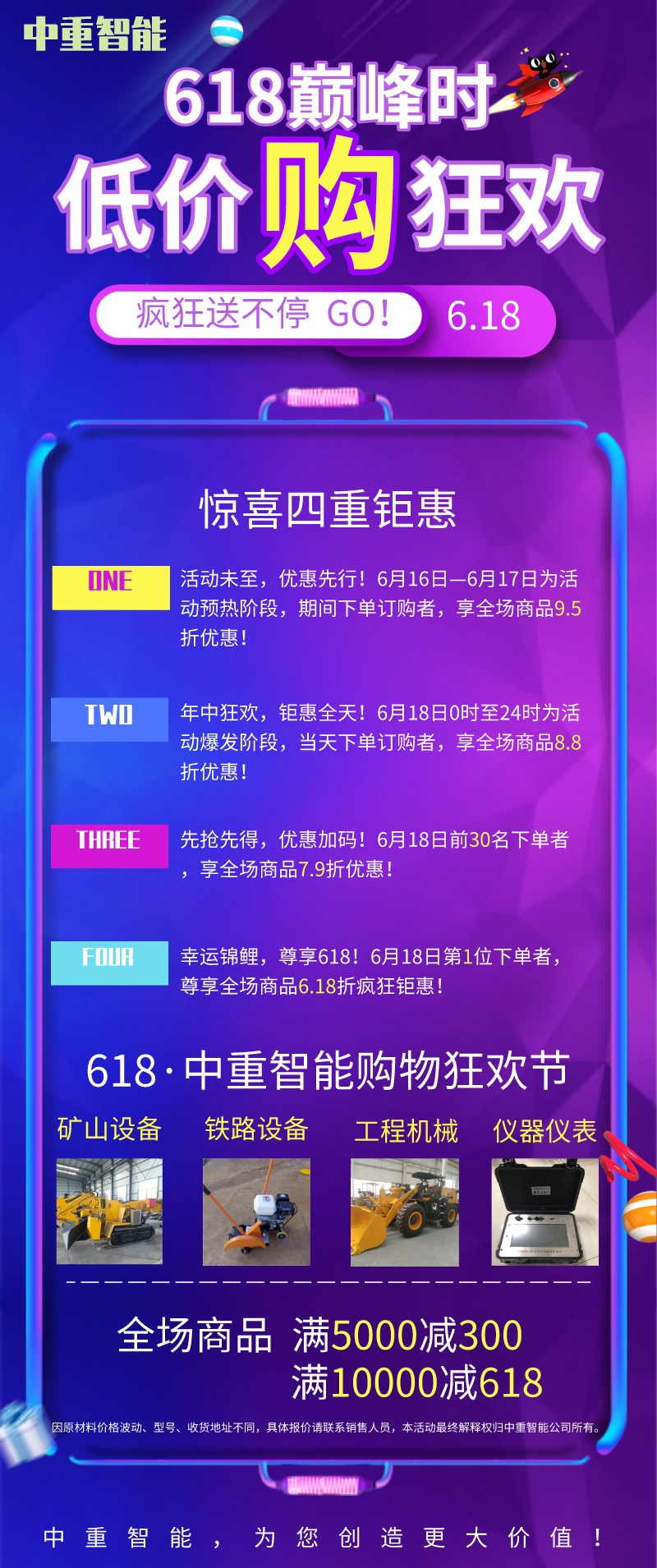 中重智能618活動(dòng)大促銷！